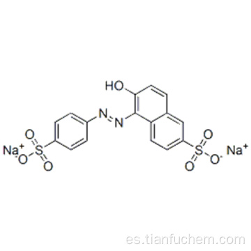 Ácido 2-naftalensulfónico, 6-hidroxi-5- [2- (4-sulfofenil) diazenil] -, sal sódica (1: 2) CAS 2783-94-0